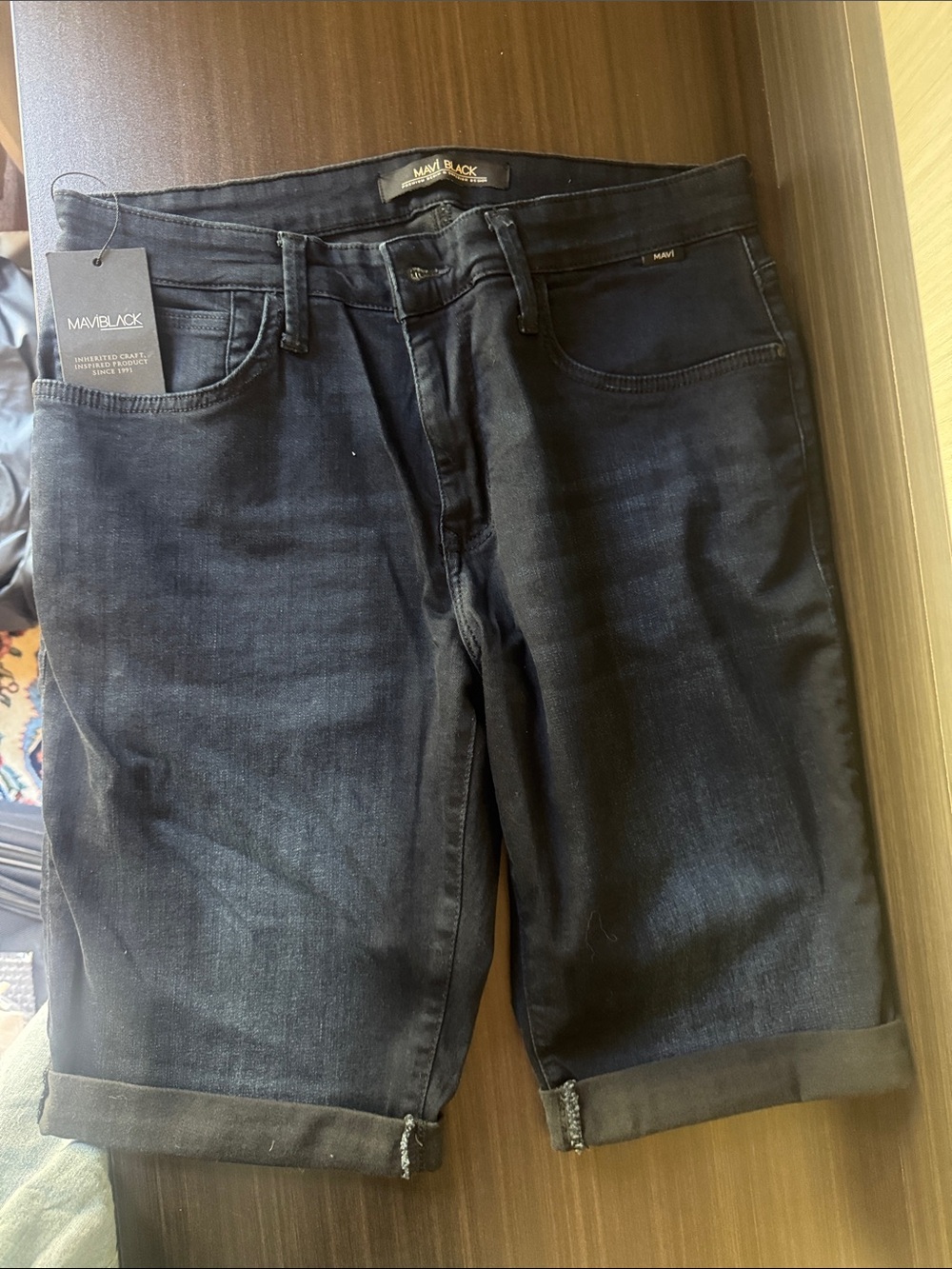 Women’s Dark Blue Denim Shorts